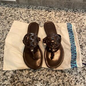 Tory Burch Miller Sandals with dust bag.